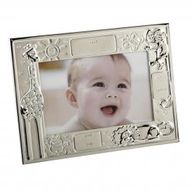 2 Tone Silver Plated Data Frame with Animals