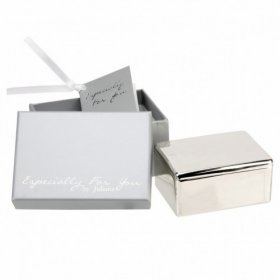 Especially For You Silver Plated Keepsake Box