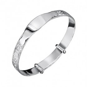 Jo for Girls ID Sterling Silver Bangle Claddagh 