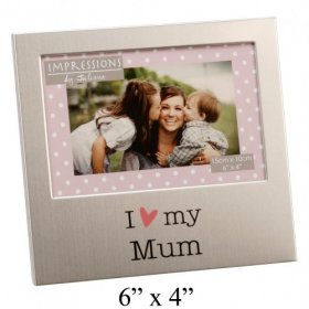 Juliana Aluminium Photo Frame 4" x 6" - Mum 
