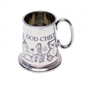 Baby Mug - Pewter God Child - GIFT BOXED