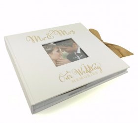  'Always & Forever' Gold Foil Photo Album 6