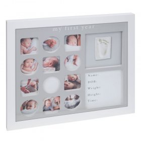Bambino First Year Photo Frame With Clay Imprint