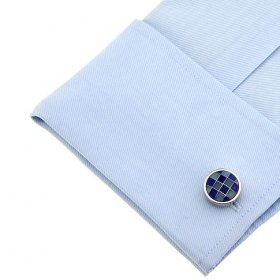 Cufflinks - Round Mosaic Multi-Colour