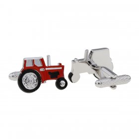 Cufflinks - Tractor Red