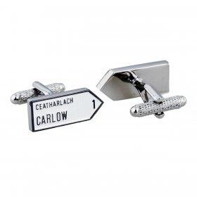 Irish County Road Sign Cufflinks - Carlow