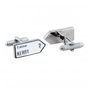 Irish County Road Sign Cufflinks - Kerry