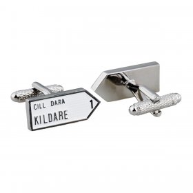 Irish County Road Sign Cufflinks - Kildare