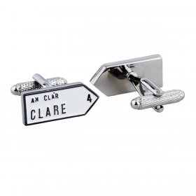 Irish County Road Sign Cufflinks - Clare