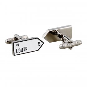 Irish County Road Sign Cufflinks - Louth