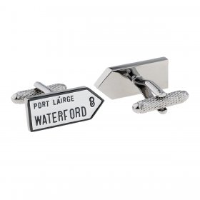 Irish County Road Sign Cufflinks - Waterford