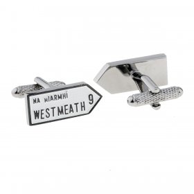 Irish County Road Sign Cufflinks - Westmeath