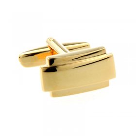 Cufflinks - Gold Rectangles